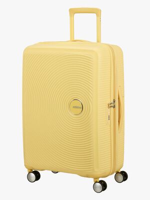 American Tourister Soundbox Spinner Kuffert 71,5L, Pastel Yellow