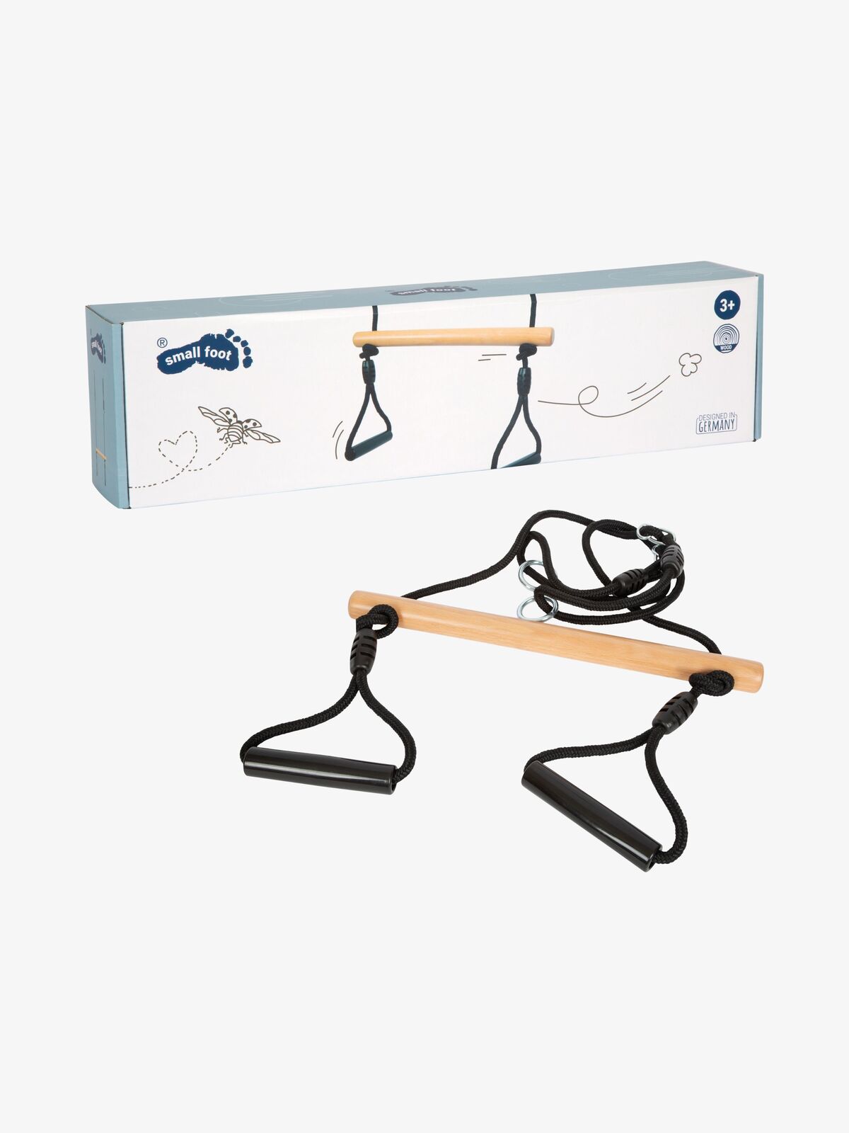 Small Foot Trapezgynge med Gymnastikring, Black Line