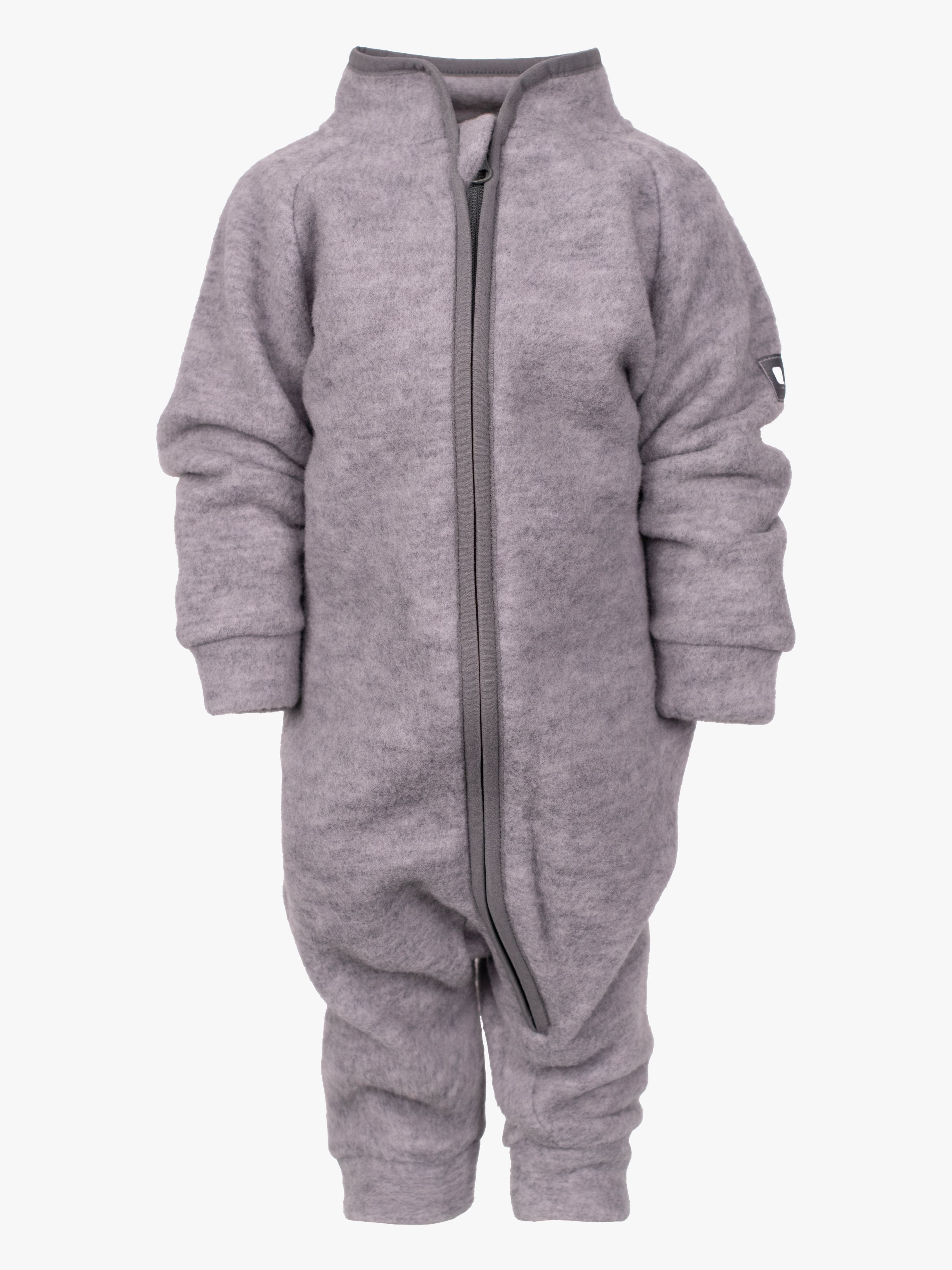 Lindberg Loe Merino Babyflyverdragt, Grey Melange, 62