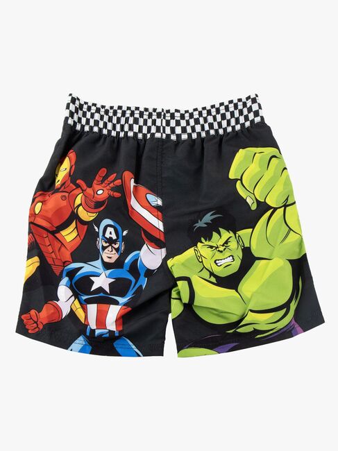 Marvel Badeshorts, Sort