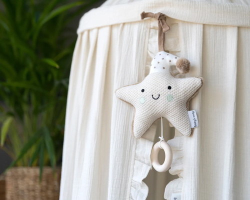 Baby's Only Heaven Star Spilledåse, Clay/Warm Linen