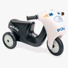 Dantoy Politi Motorcykel Gummihjul, Sort/Hvid
