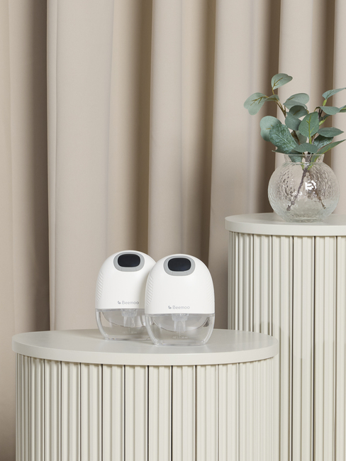 Beemoo CARE Wearable Slim Elektrisk Brystpumpe Dobbelt, White