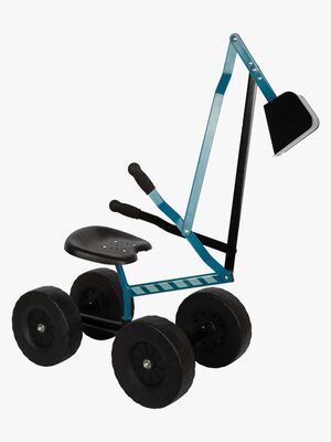 Small Foot Gravemaskine med Hjul, Blå