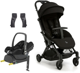 Beemoo Easy Fly Lux 4 Klapvogn inkl Maxi-Cosi CabrioFix Autostol Baby & Base, Jet Black