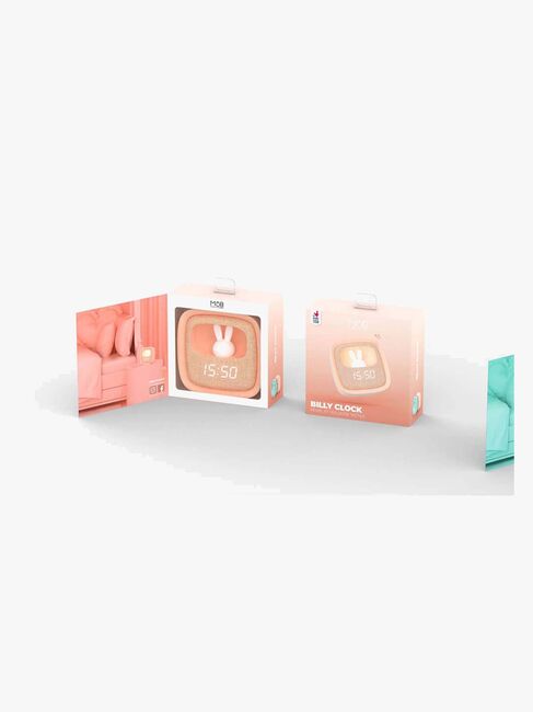 MOB Vækkeur med Lys Billy Clock, Lyserød