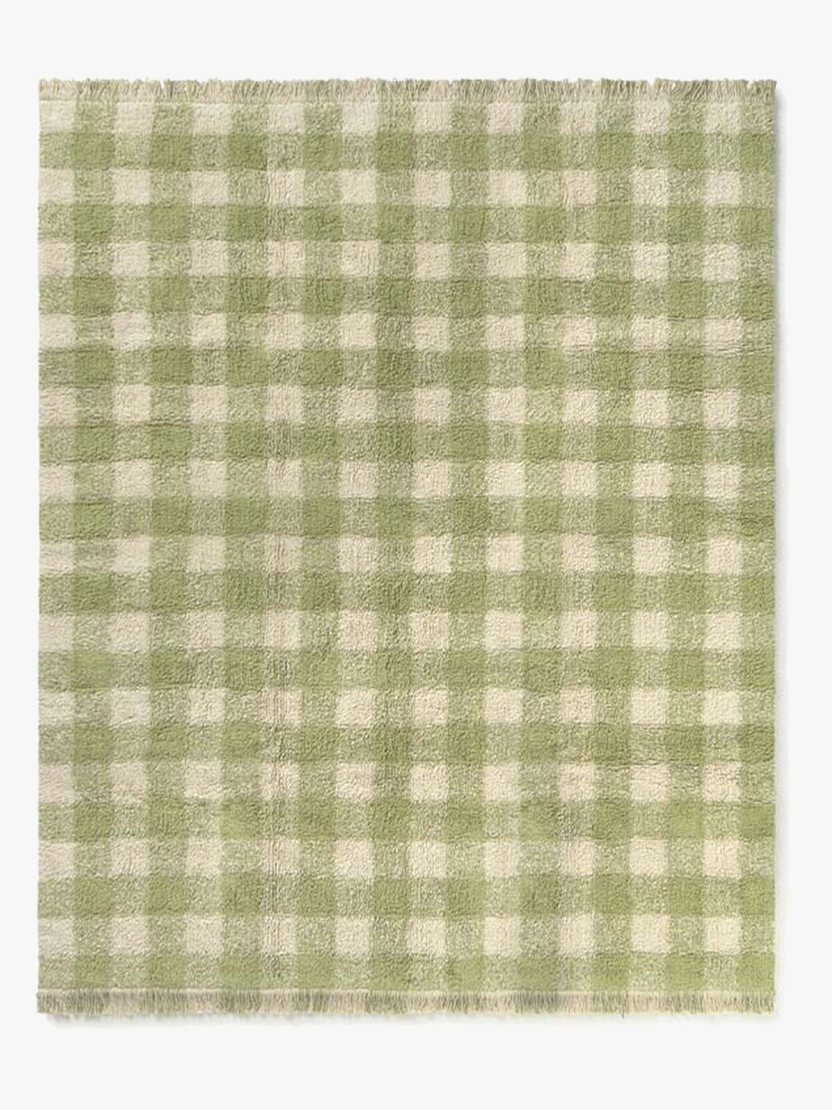 LorenaCanals Vaskbar Vichy Gulvtæppe 90x120 cm, Matcha
