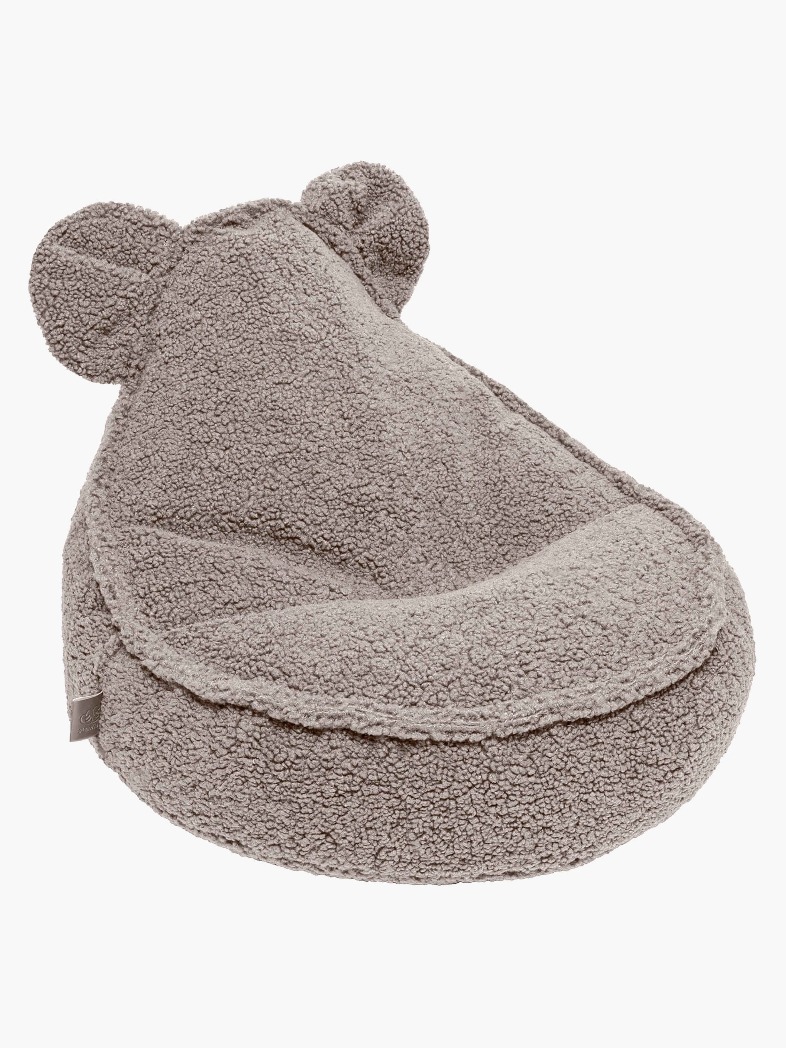 Meowbaby Bearly Sækkestol Teddy, Lysegrå, Børnemøbler, Indretning børneværelse