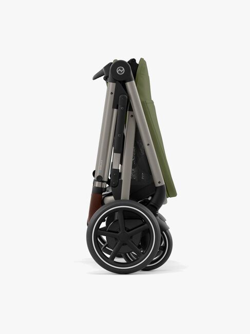Cybex e-GAZELLE S Klapvogn, Taupe/Moss Green