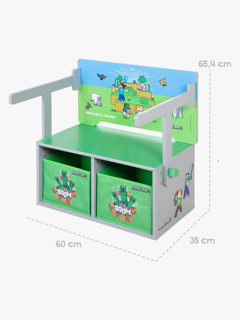 Minecraft Sammenklappeligt Opbevaringsbænk med Bord, Multi