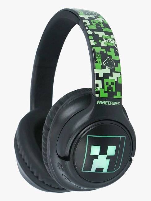 Minecraft Høretelefoner Trådløse med LED Sharing AUX