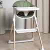 Beemoo CARE Harmony Højstol inkl. Hynde, White/Wood/Green