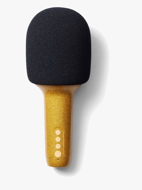 Lalarma Glitter Grove Mikrofon, Guldfarvet