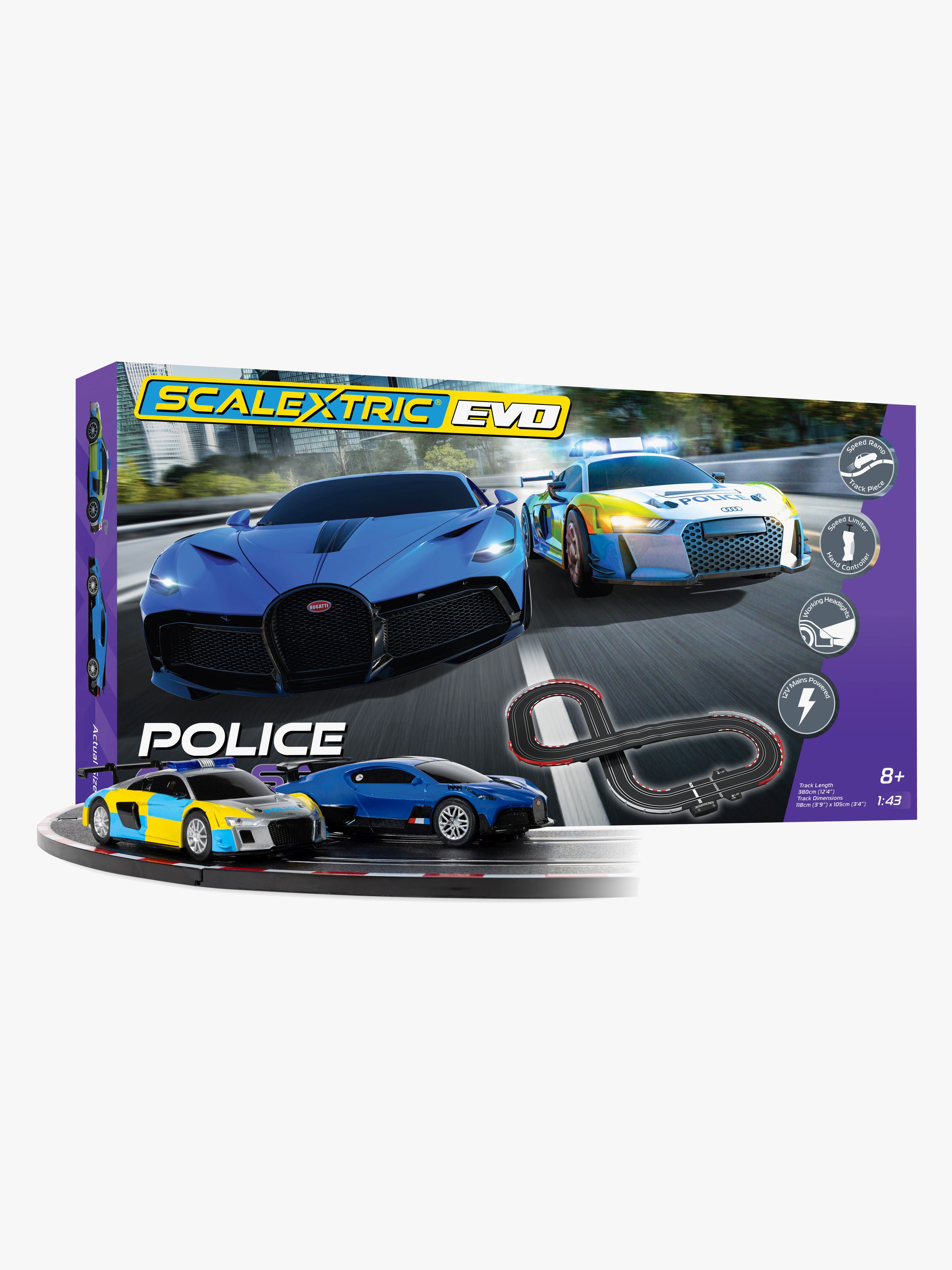 Scalextric Bilbane EVO 1:43 Bugatti Chase