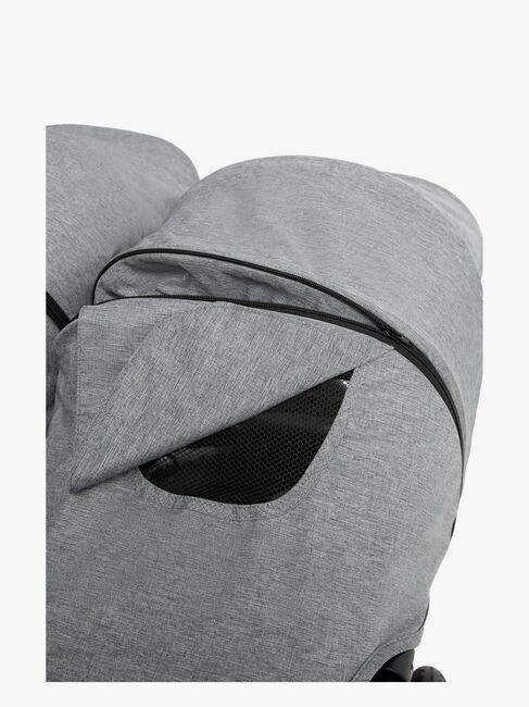 Beemoo Activity Twin Søskendevogn, Black/Dark Grey