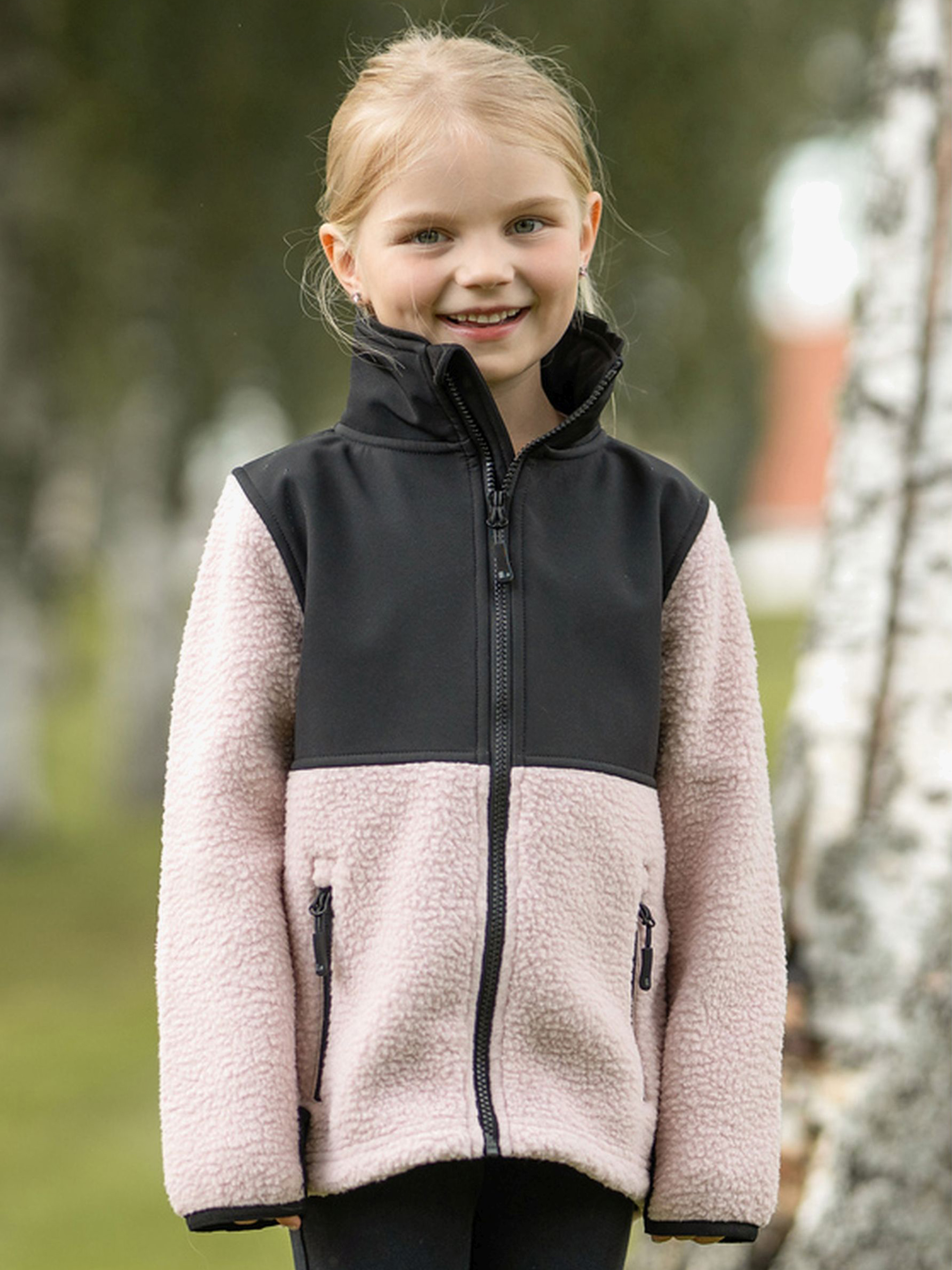 Lindberg Ramund Fleecetrøje, Dusty Mauve, 100