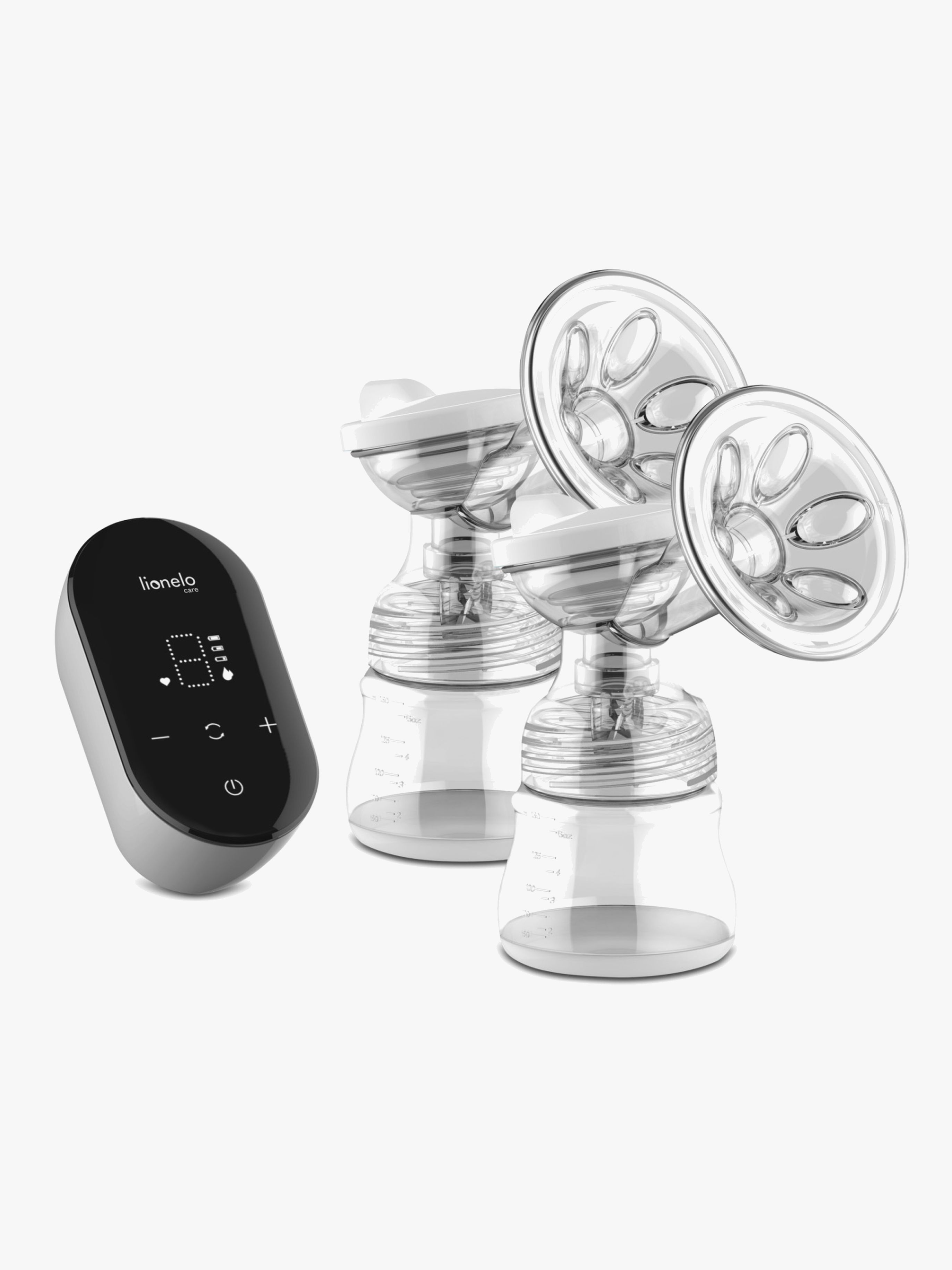 Lionelo Twee Go Elektrisk Dobbelt Brystpumpe, Grey Concrete