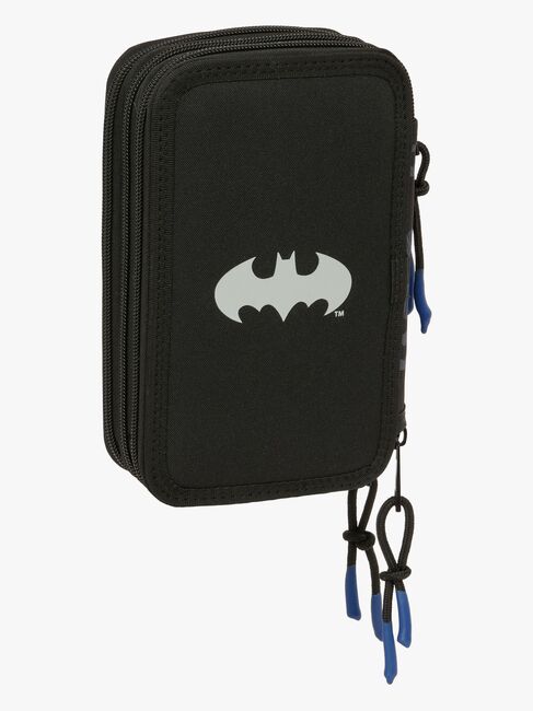 Batman  Fyldt Penalhus med 3 Rum 37 Dele, Sort