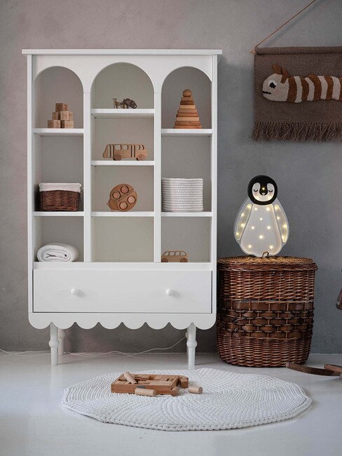 Wood Luck Babushka Reol, Hvid