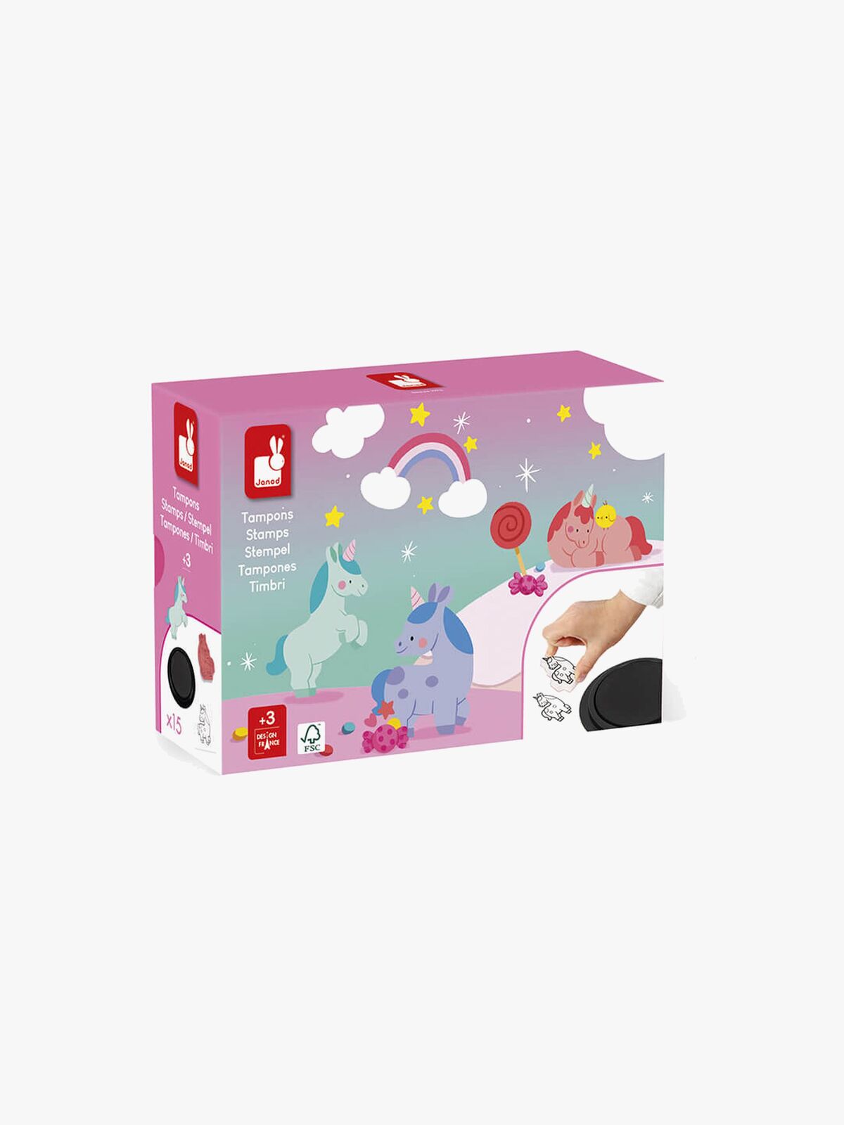 Janod Enhjørning Stampinoo Stempelsæt