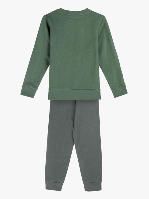 Jurassic Park-sæt med sweater og bukser, grøn