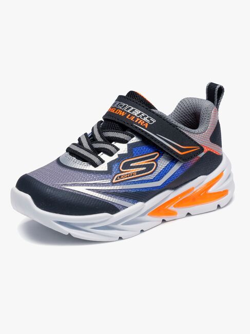 Skechers Flex-Glow Ultra Kids  Blinkende Sneakers, Sort