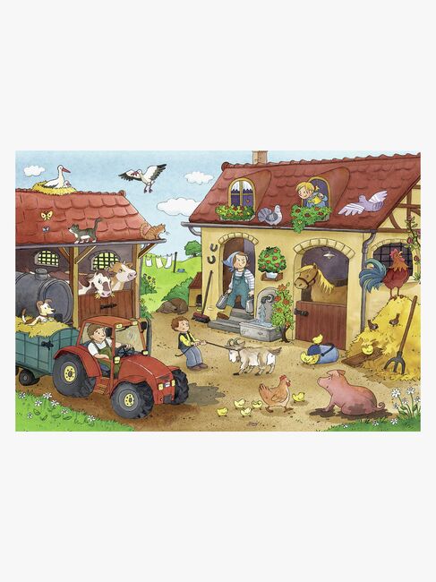 Ravensburger Puslespil Gårdsarbejde 2x12 Brikker