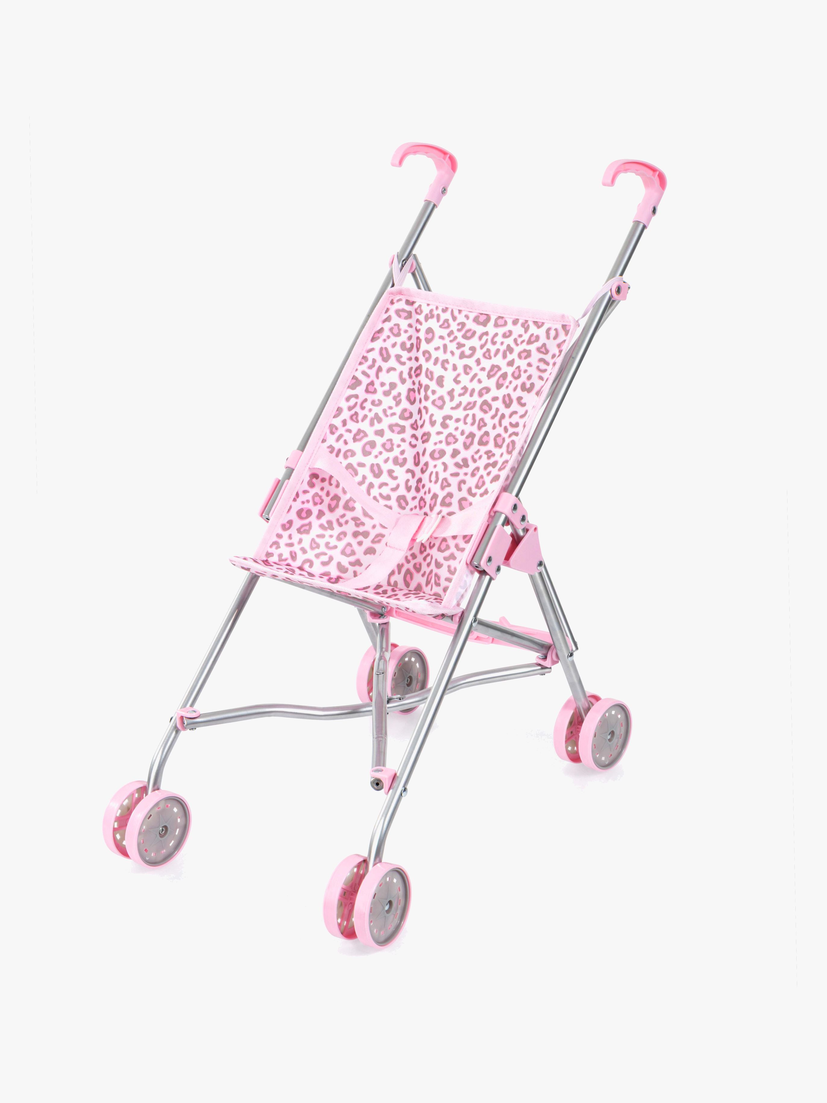 Bayer Design Dukkevogn Klapvogn Leopard, Pink