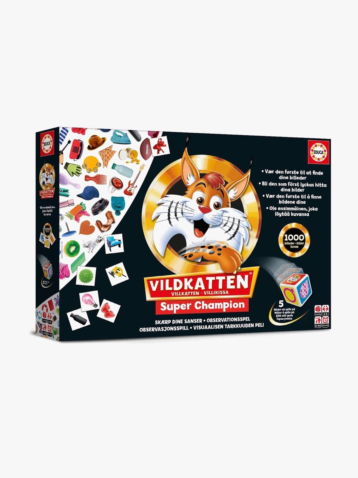 Educa Vildkatten Spil Super Champion 1000