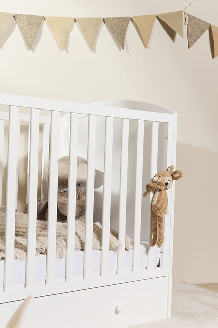 JLY Tremmeseng m. Sengeskuffer, 124x60x90, Hvid