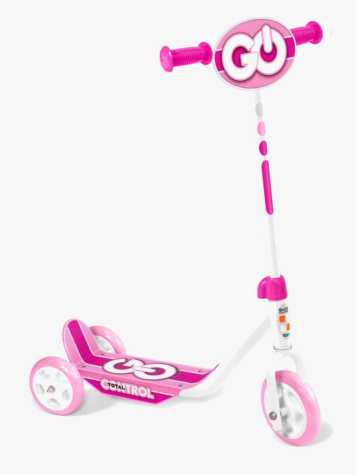 Stamp Skids Control Trehjulet Løbehjul, Lyserød/Hvid