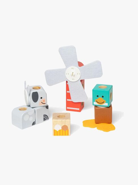 Melissa & Doug Blockables Byggesæt Bondegårdsdyr 16 Dele