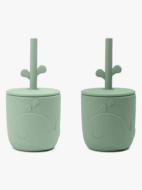 Done By Deer Wally Sugerørskrus 2-pak, Green