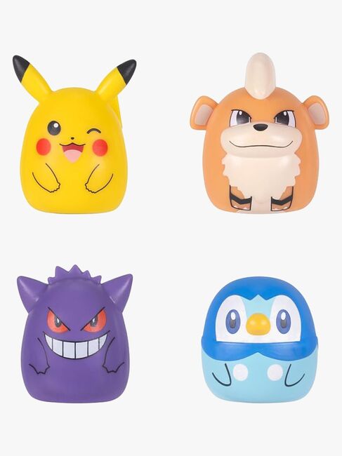 Pokémon Squishalongs Figurer Gengar Pikachu Piplup Og Growlithe 4-Pak SQAL0296-1791_3a.jpg