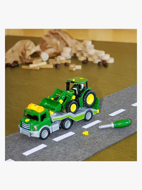 John Deere 6215R Traktor med Transportvogn 1:24