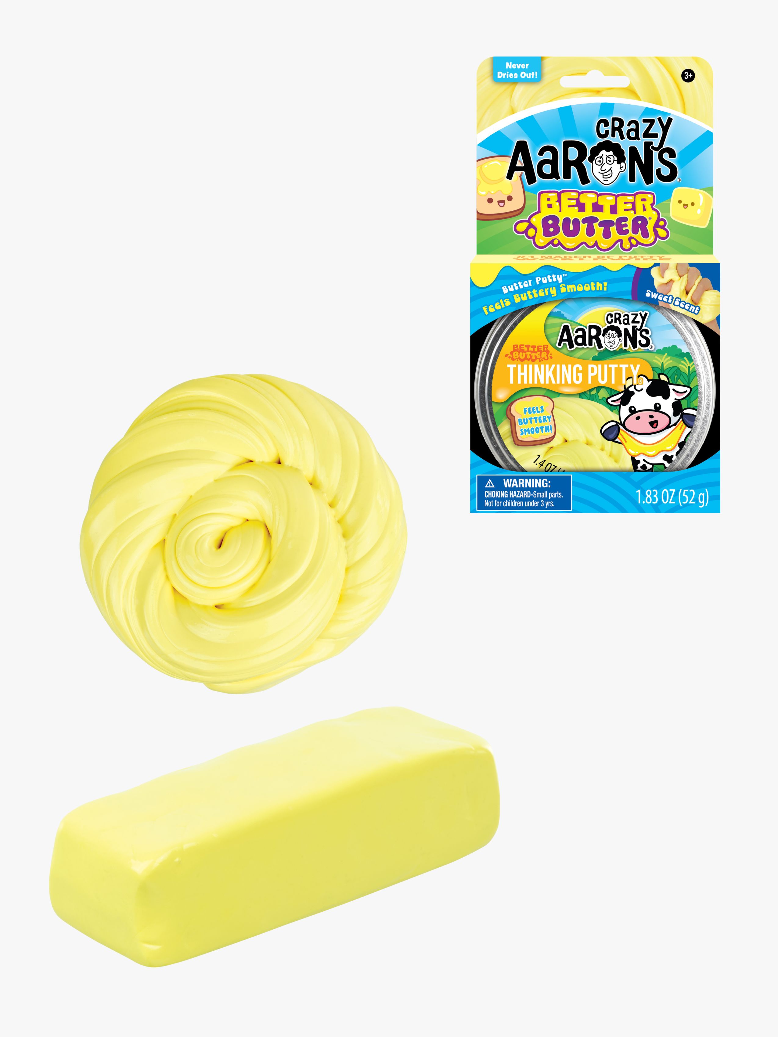 Crazy Aarons Thinking Putty Slim 60 G, Better Butter