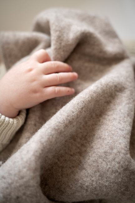 Baby's Only Cot Tæppe Merinould TOG 1, Brushed Sand