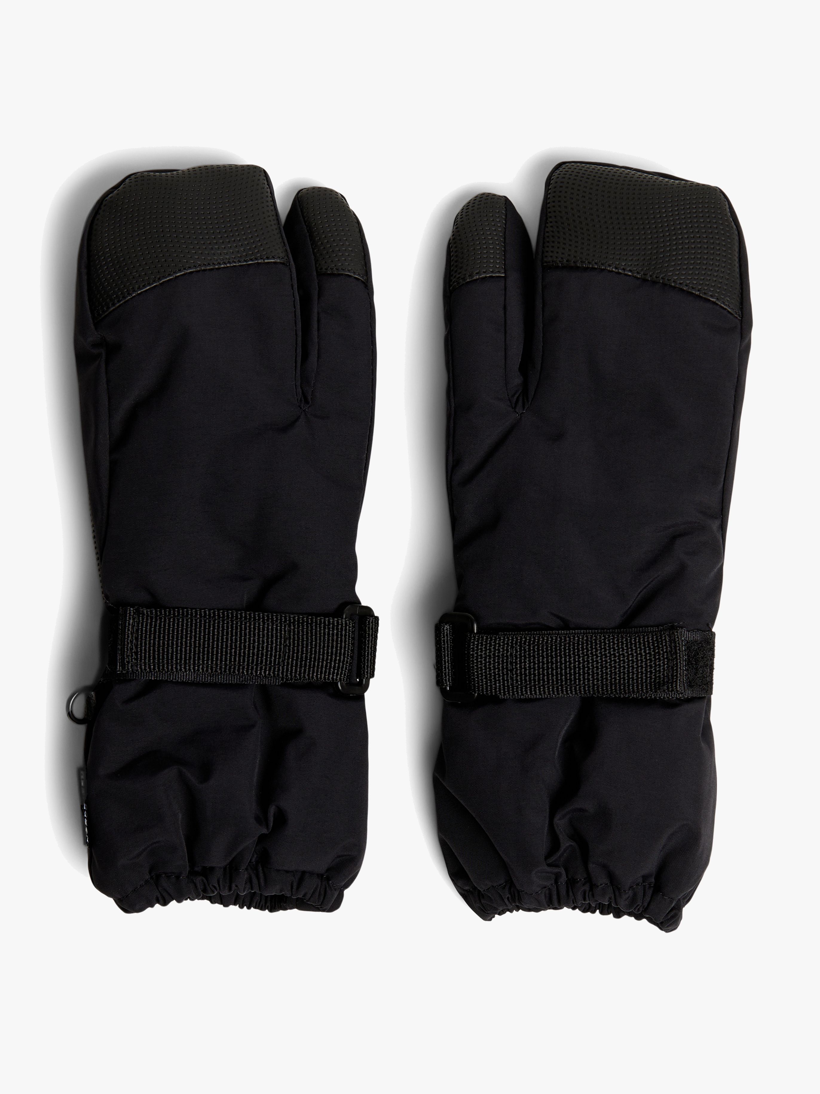 Nordbjørn Snowpro 3-Finger Vanter, Black 8-10 år