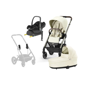 Cybex BALIOS S Lux Duovogn inkl. Maxi-Cosi CabrioFix i-Size Autostol Baby & Base, Seashell Beige/Taupe