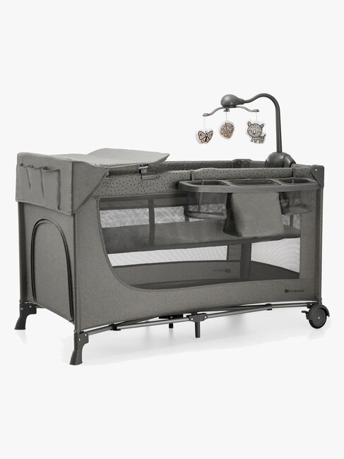 Kinderkraft JOY 2 Weekendseng med Tilbehør, Dark Grey