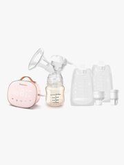  Beemoo CARE Single Elektrisk Brystpumpe inkl. Modermælksposer 180 ml 30-pak