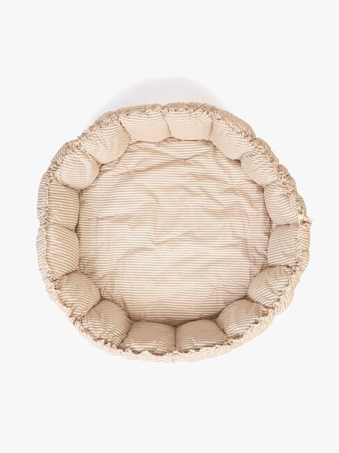 Play&Go Organic Bloom Legetæppe, Stripes Blue