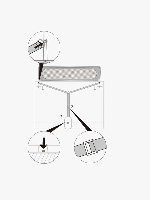 Beemoo SAFE Dream Sengehest 135 cm, Black