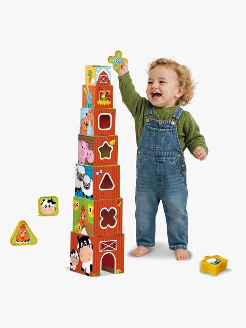 SES Creative Stableklodser Bondegårdsdyr 2-i-1