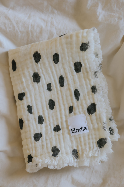 Elodie Soft Cotton Tæppe, Dalmatian Dots