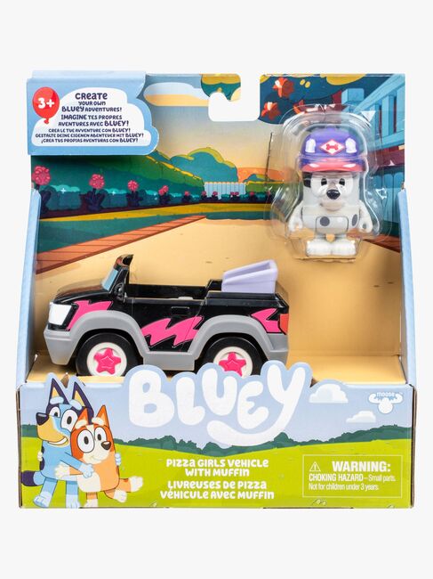 Bluey Figur med Transportmiddel Muffin