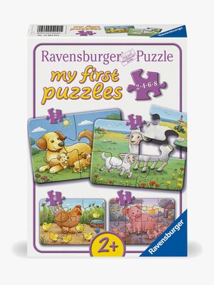 Ravensburger My First Puzzles Puslespil Bondegårdsdyr 4-i-1