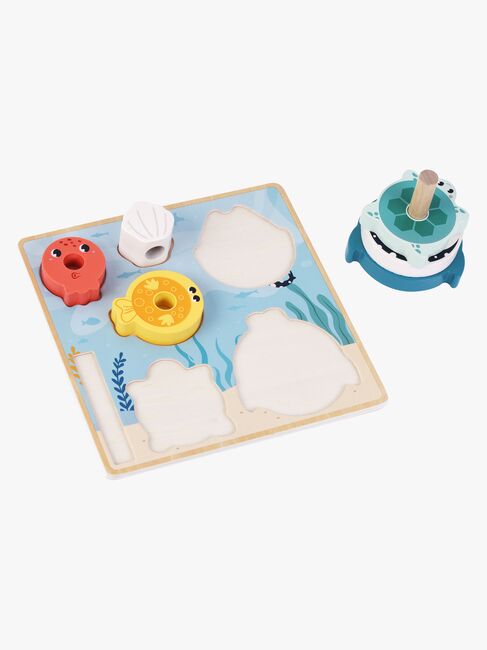 Kinder and Kids 2-i-1 Børnepuslespil og Stabletårn