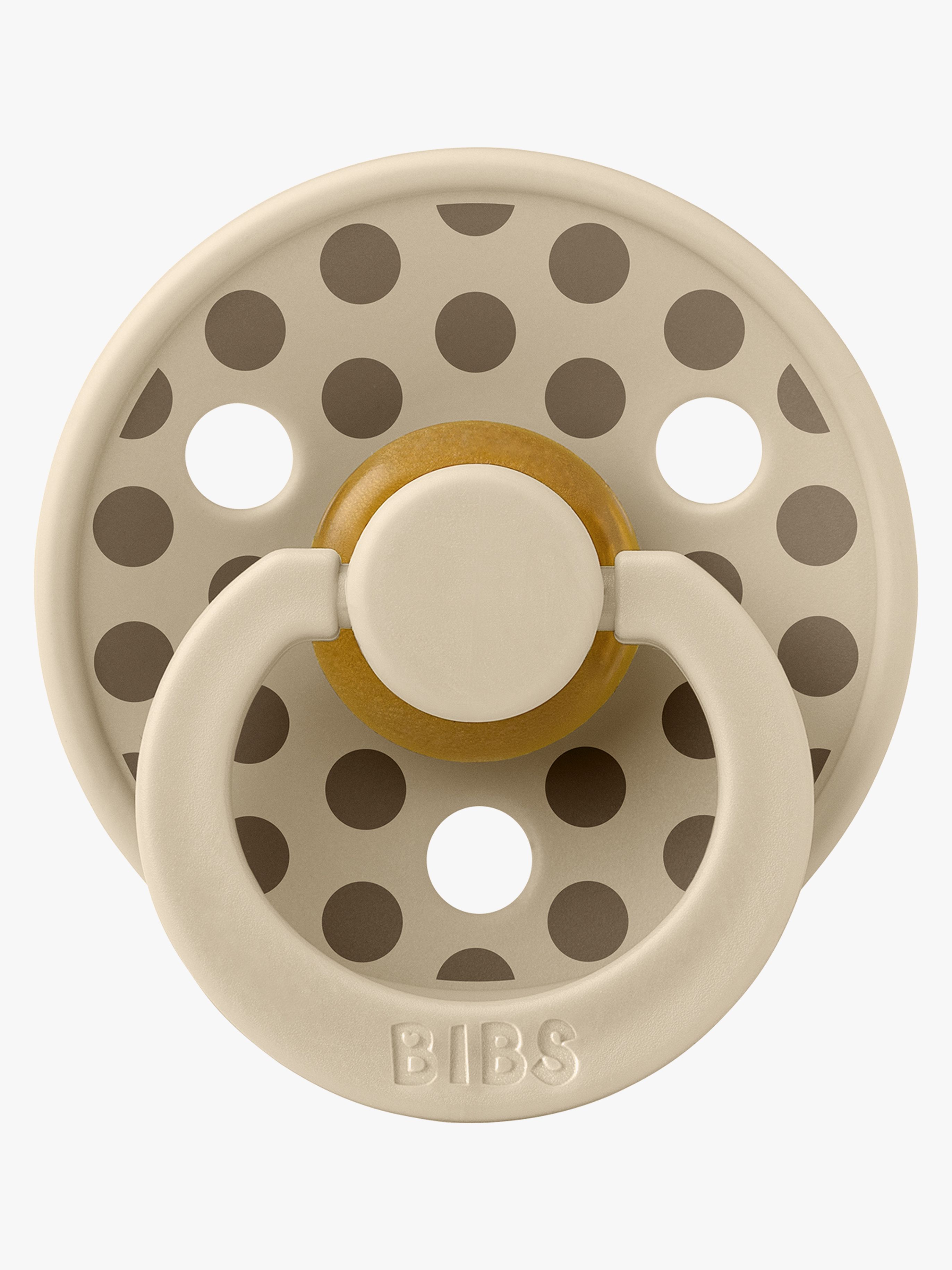 BIBS Studio Colour Sut Polka Medium Latex Str. 1, Vanilla/Dark Oak
