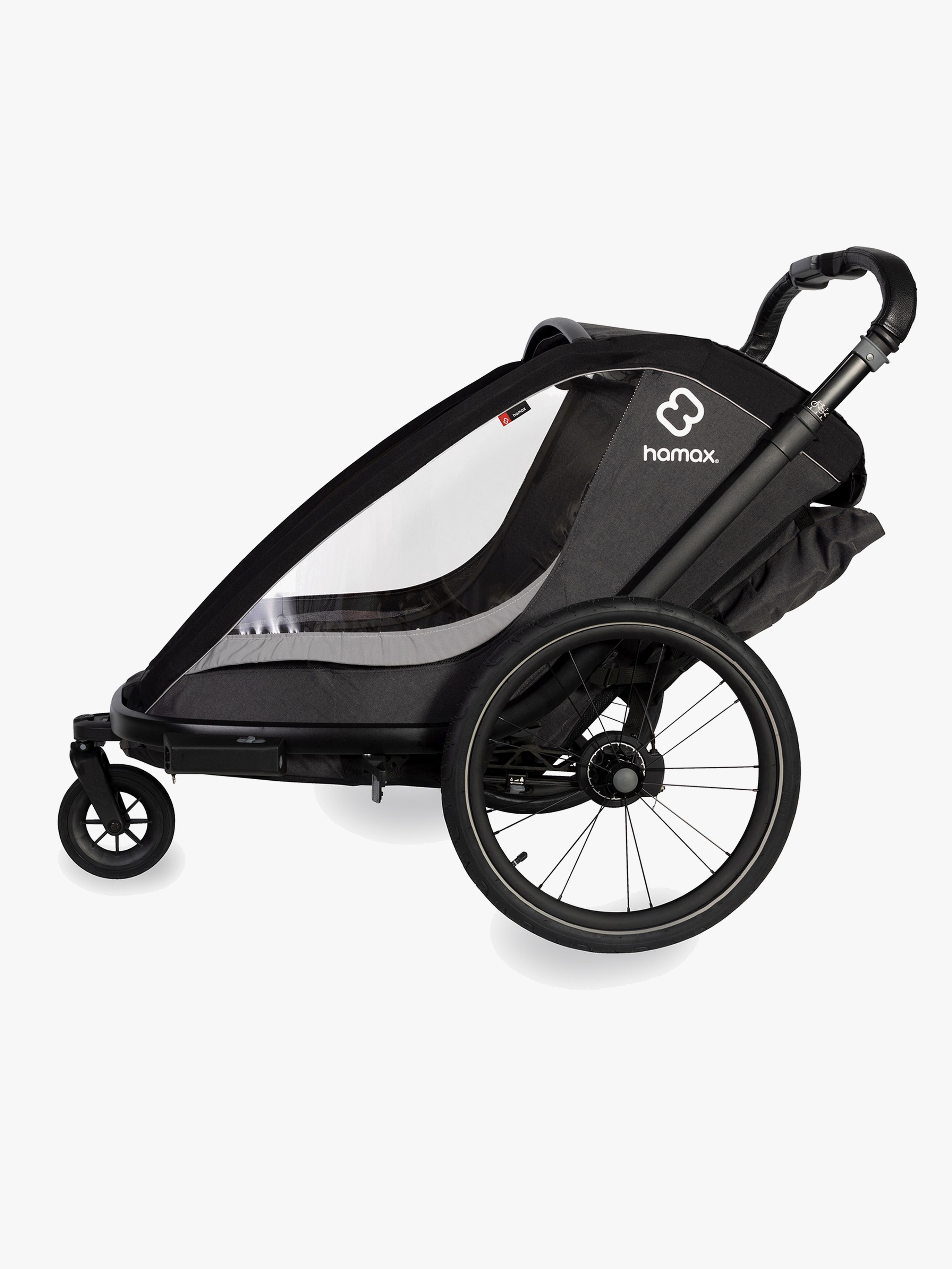Hamax Cocoon Single Cykelanhænger, Grey/Black